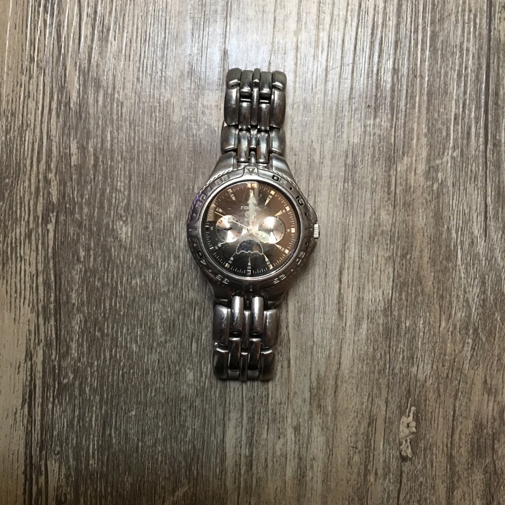 Fossil Blue Charcoal Face-Mens Watch